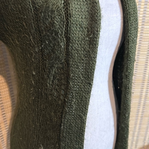 Vintage 1990s Y2K Fenn Wright Manson Dark Green Duster Length Cardigan Small - Picture 3 of 16